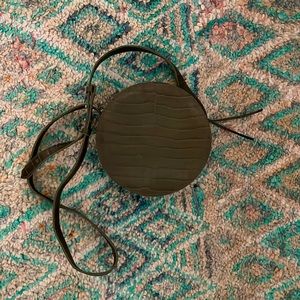 Round madewell crocodile bag